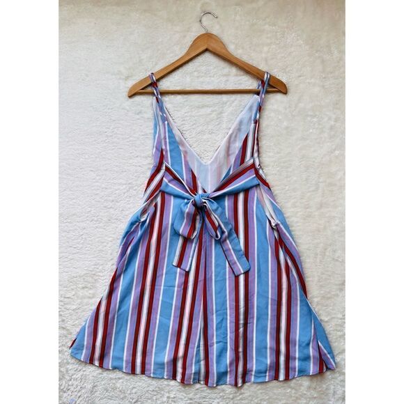 Lulus Set Sail Light Blue Multi Striped Tie-Back
Mini Dress - Picture 12 of 16